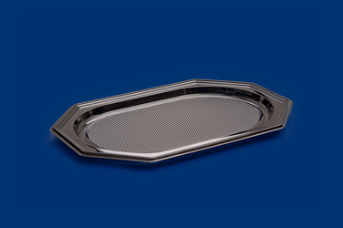 Taca cateringowa 450mm czarna PET