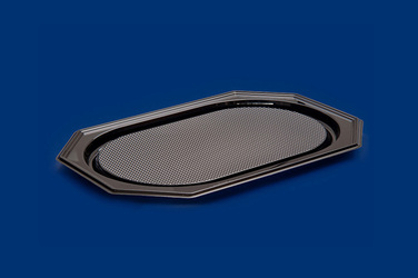 Taca cateringowa 550mm czarna PET